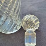 Large bamboo crystal bottle by Baccarat