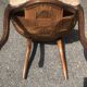 Louis-Philippe medallion chair from the 19th century in solid walnut.