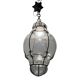 Large Murano Glass Wrought Iron Light Pendant 1950’s