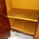 Curved door commode in marquetry in the Louis XV style – Marble top