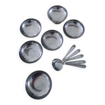 Stainless steel ice cream service
