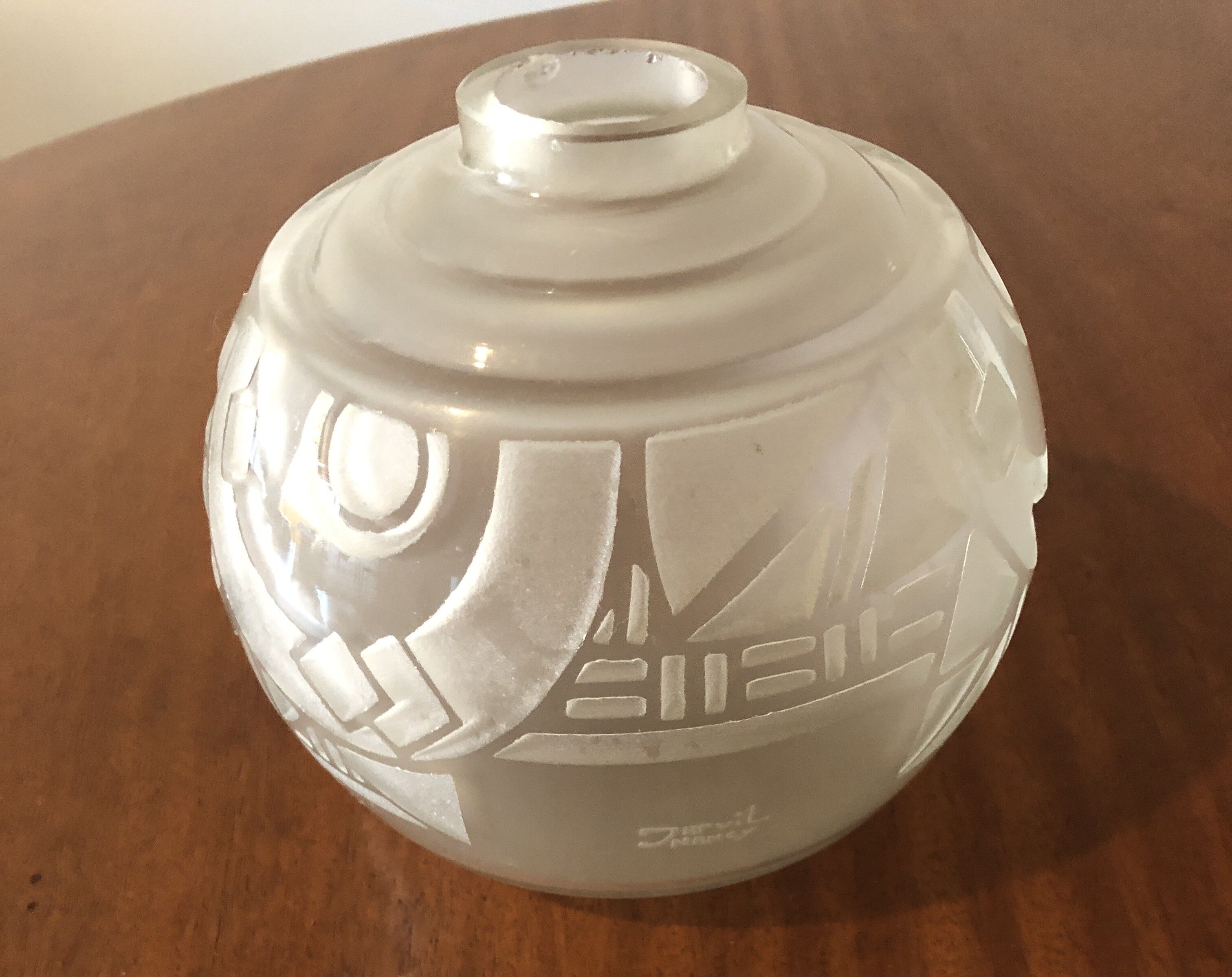 Vase art deco Jarvil Nancy André Delatte