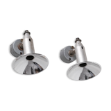 Pair of metal wall spot reflector lights