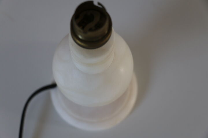 Alabaster lamp foot 200mm