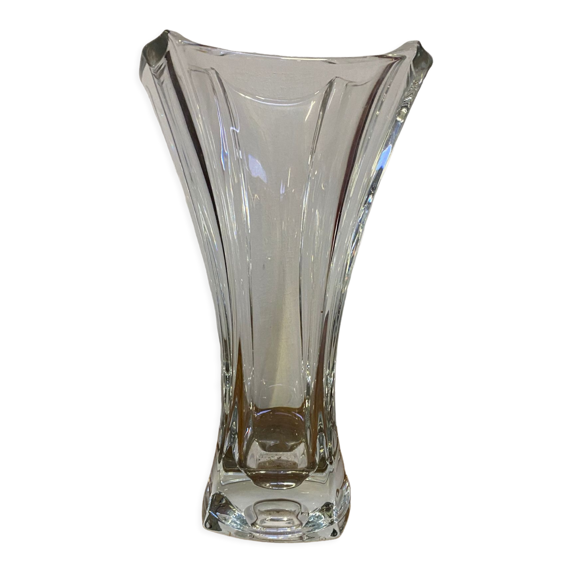 Crystal floral vase