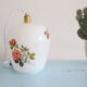 Opaline hanging decorated with roses, 60s, vintage
