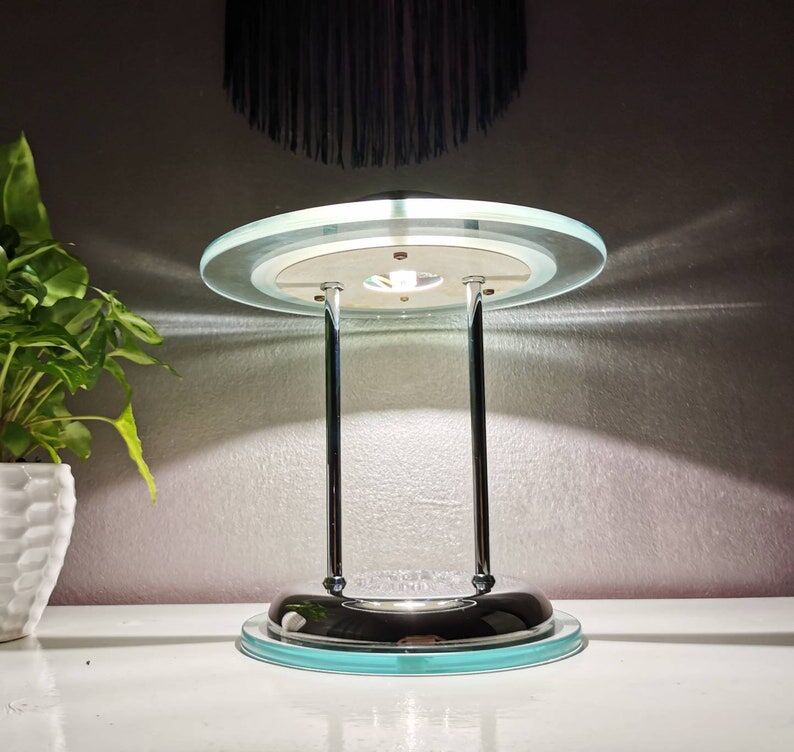 Lampe de table vintage années 80