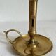 Vintage brass high hand candle holder