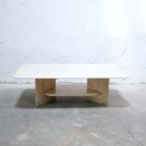 Vintage travertine coffee table