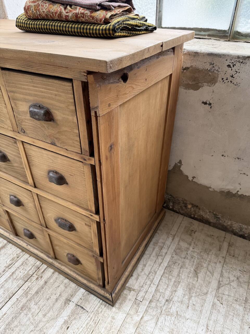 Meuble de métier pin XL années 50
