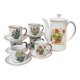 Tea service with botanical patterns