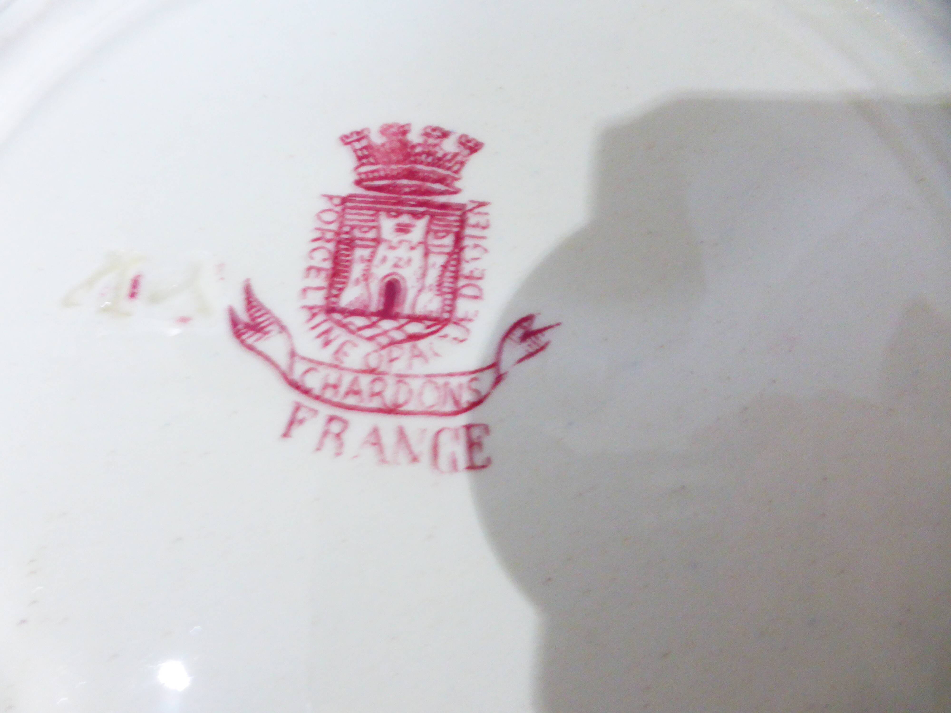 4 soup plates from Gien model Chardons 211258
