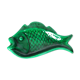 Majolica plate in vintage fish, slurry plate.