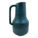 Blue speckled ceramic jar