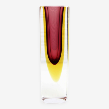 Murano glass Sommerso vase