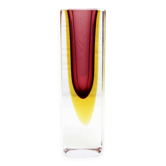 Murano glass Sommerso vase