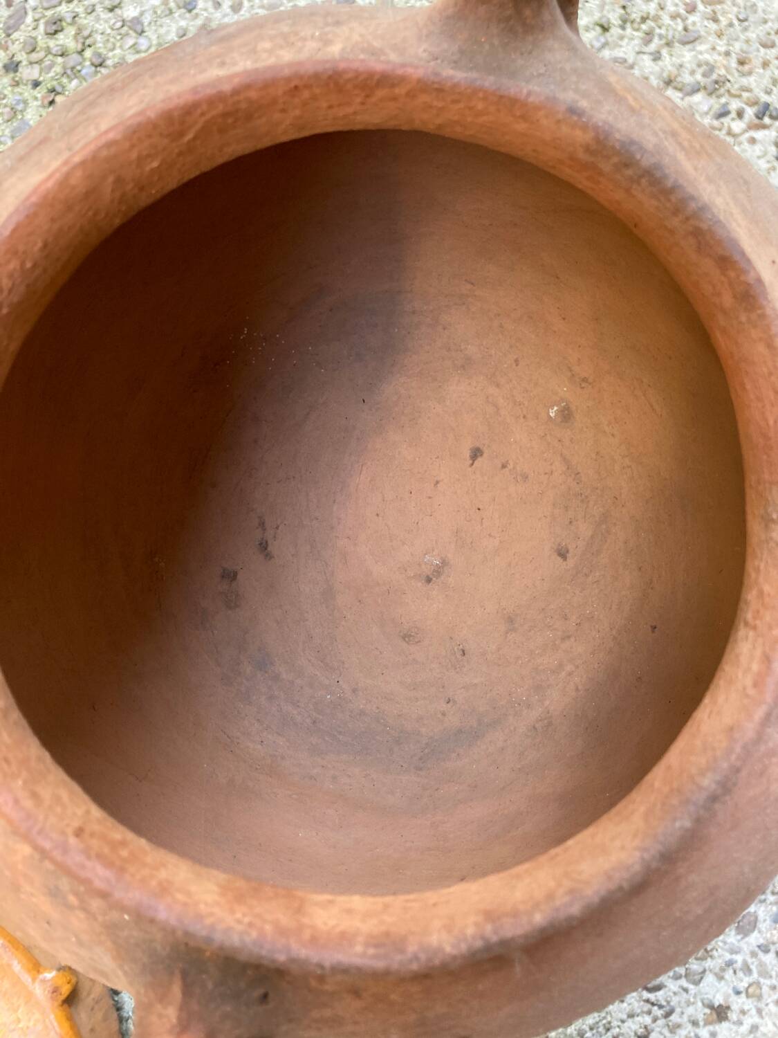 Terracotta pot vase