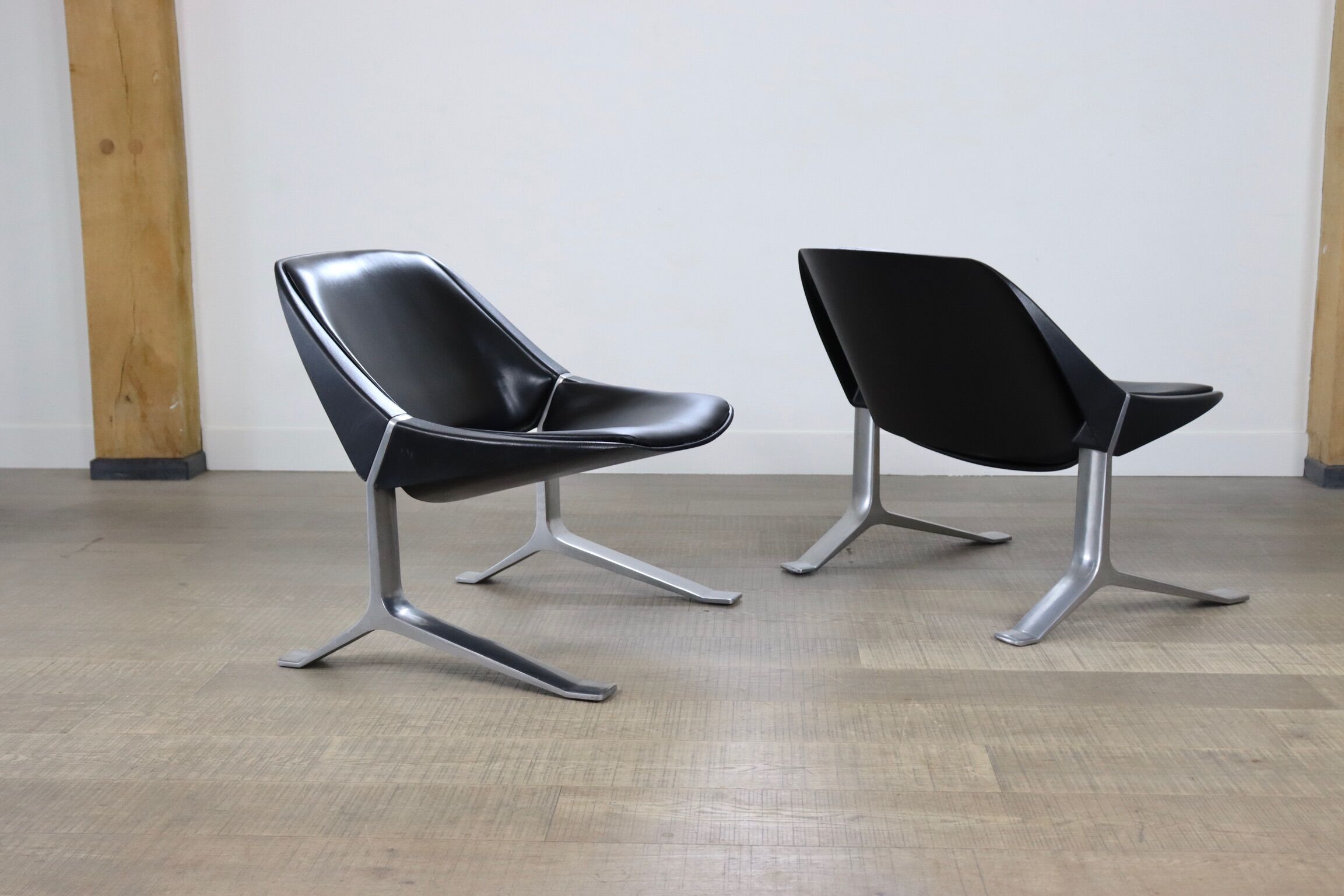 Pair of Knut Hesterberg lounge chairs, Germany 1971