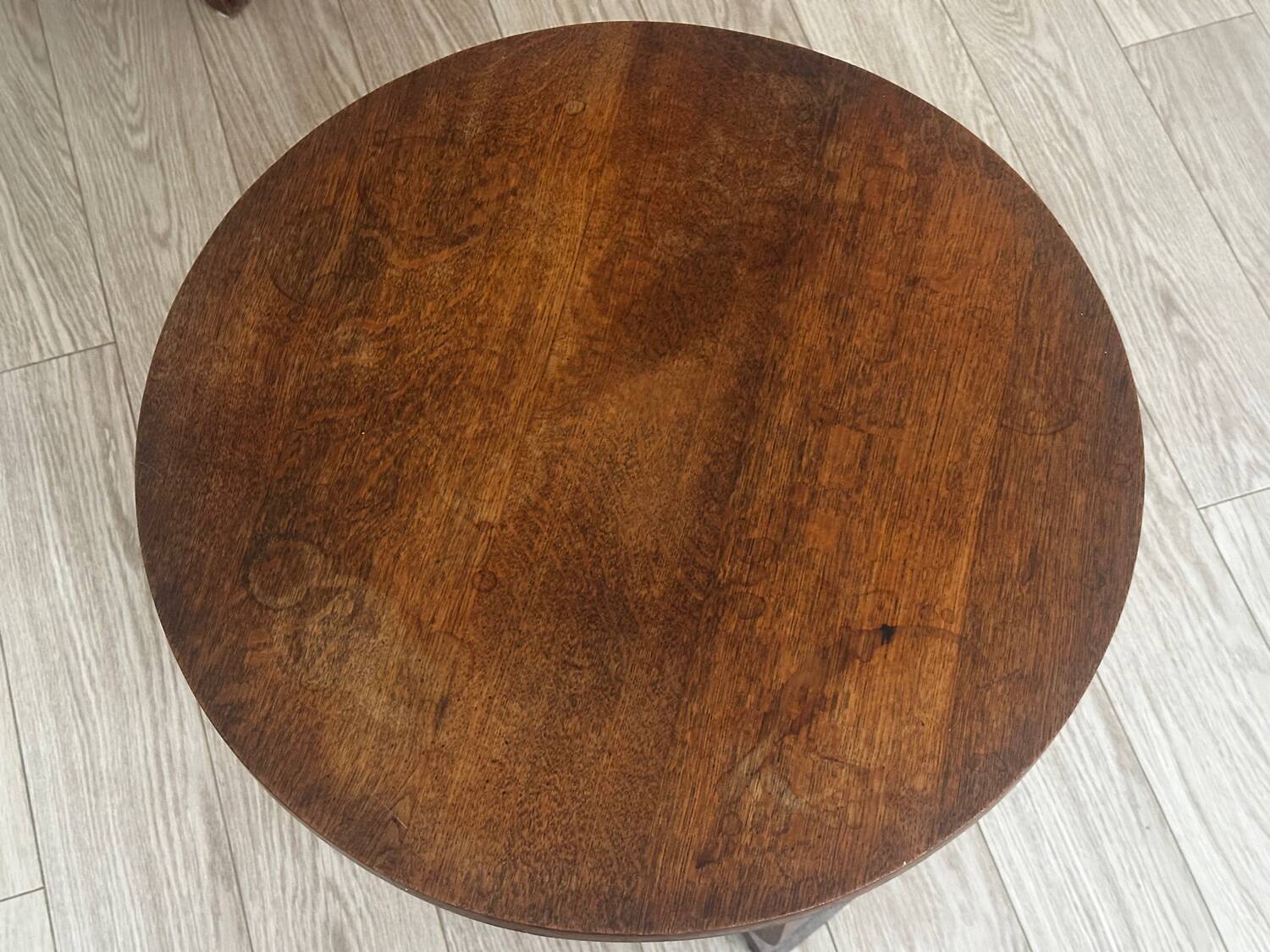 Art Deco oak pedestal table