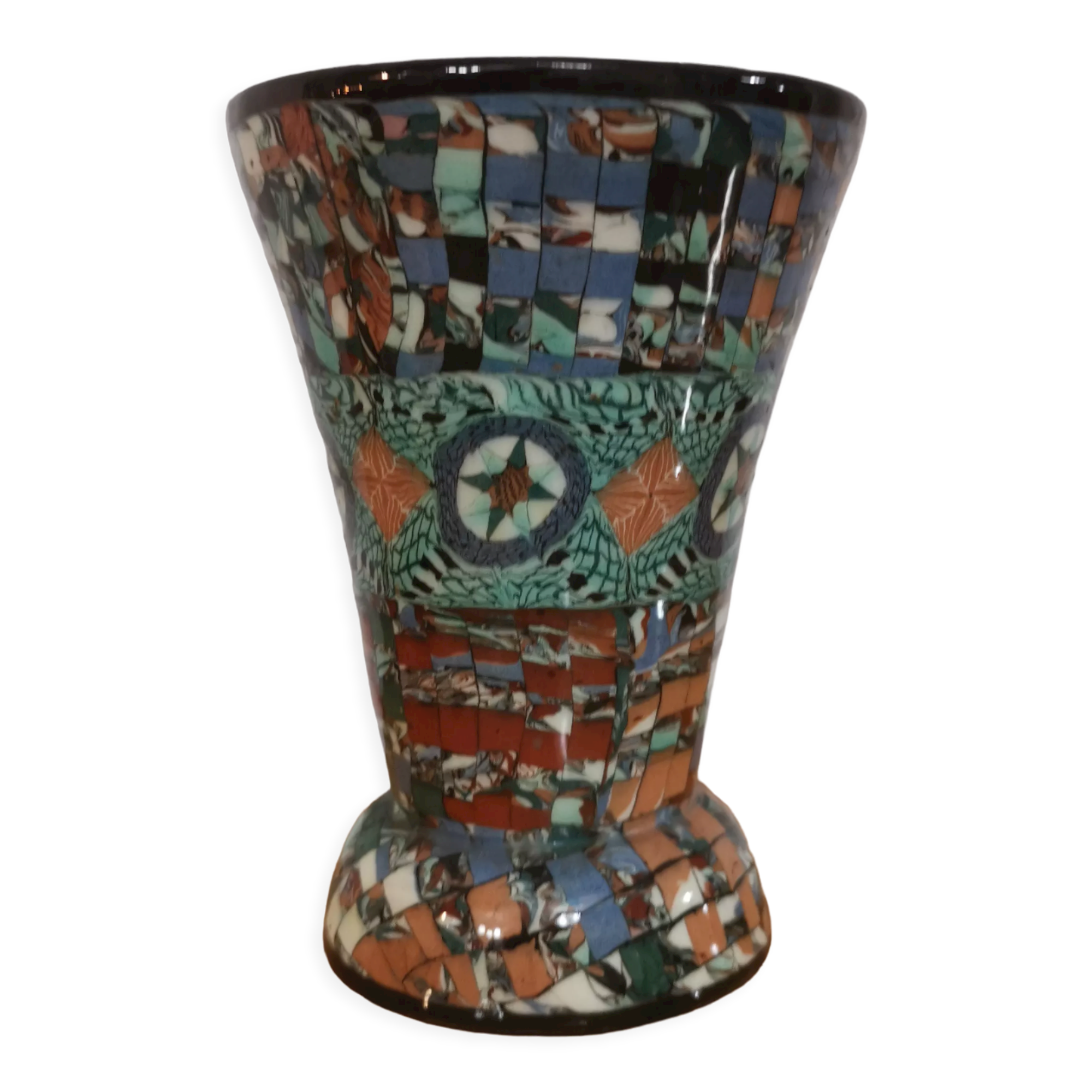 Vase signed gerbino from vallauris