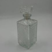 Vintage glass carafe with stopper