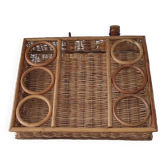 Wicker/rattan appetizer tray