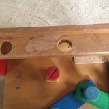 Children's wooden workbench