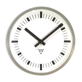 Horloge murale bakelite industrielle gris foncé de Pragotron années 1970