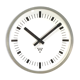 Dark Grey Industrial Bakelite Wall Clock From Pragotron, 1970s