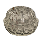 Pique-fleurs 19 trous en verre vintage