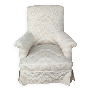 Ancien fauteuil crapaud