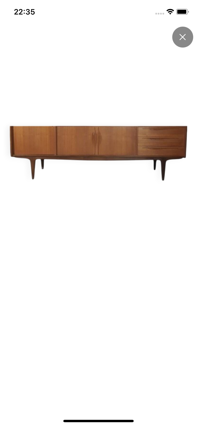 Enfilade scandinave vintage en teck