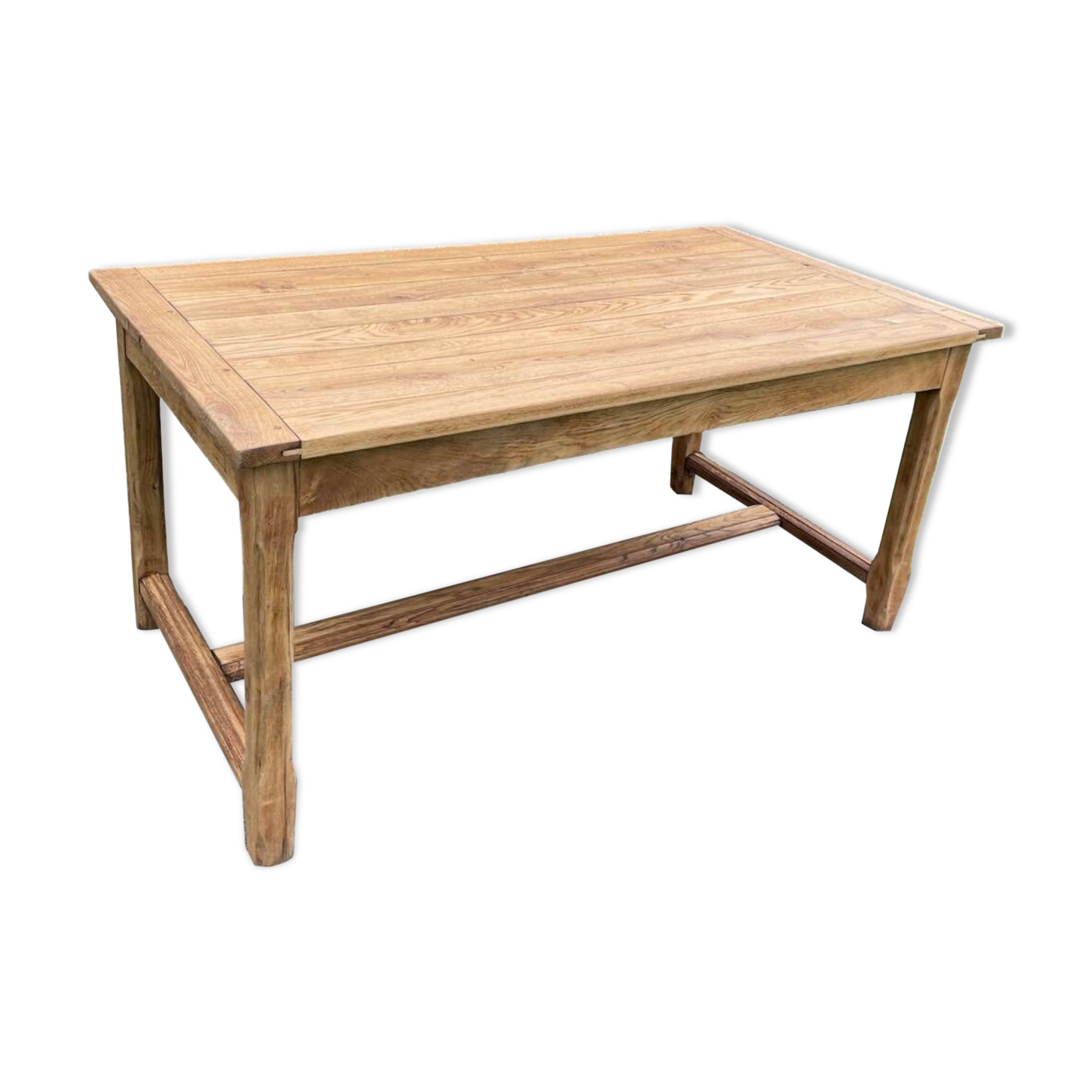 Solid oak farm table for 6-8 people