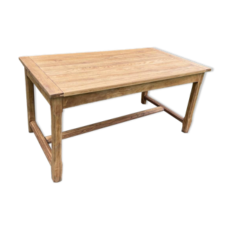 Solid oak farm table for 6-8 people