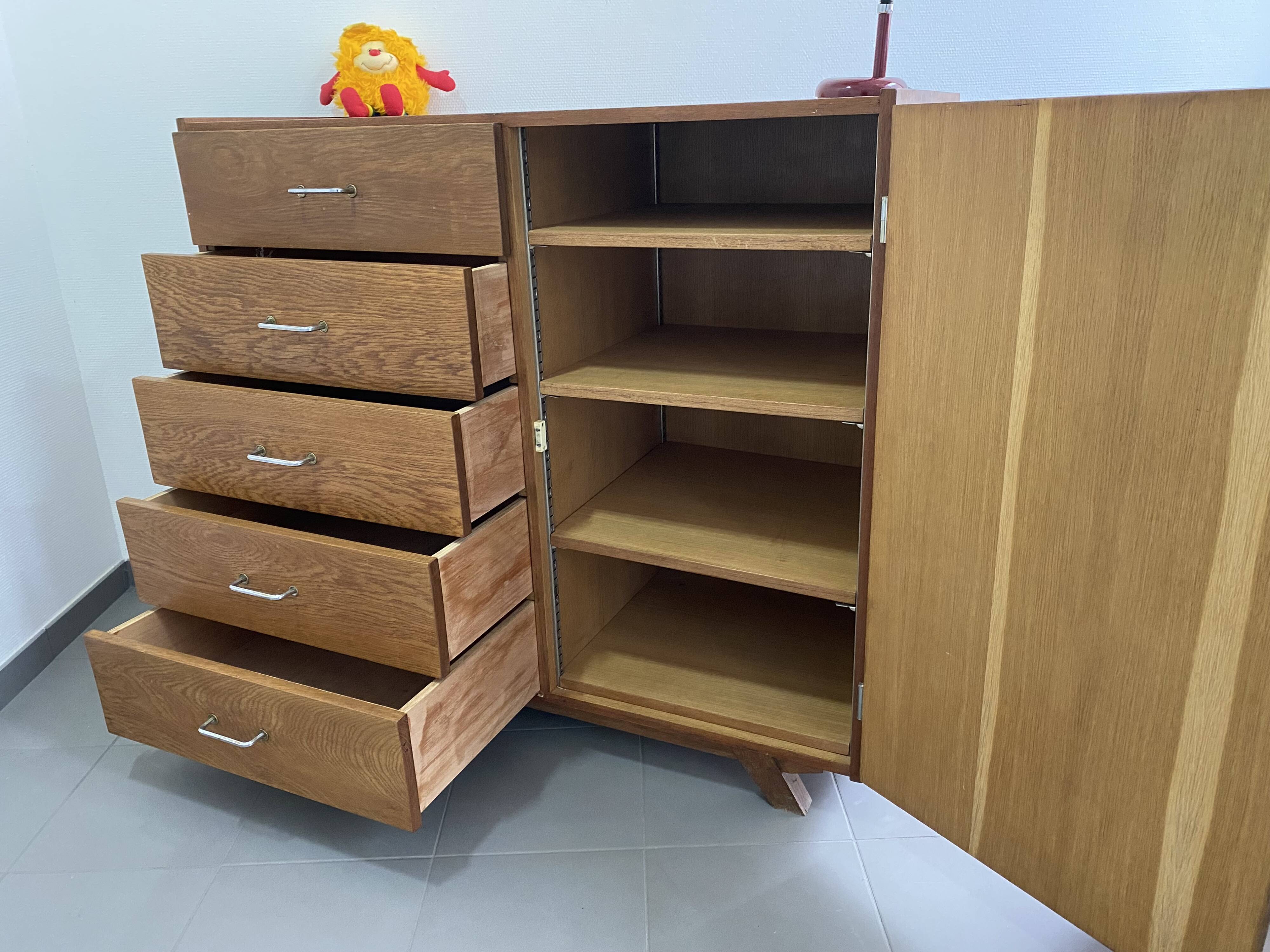 Vintage sideboard with compass legs