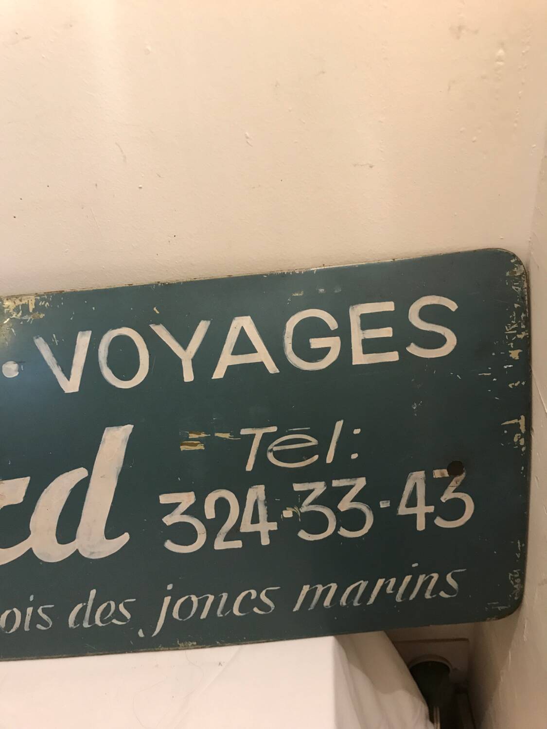 Painted advertising sheet metal for automobilia