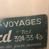 Painted advertising sheet metal for automobilia