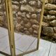 Vintage brass fireplace screen