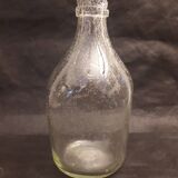 Bottle bubbling glass artisan Biot vintage 1970