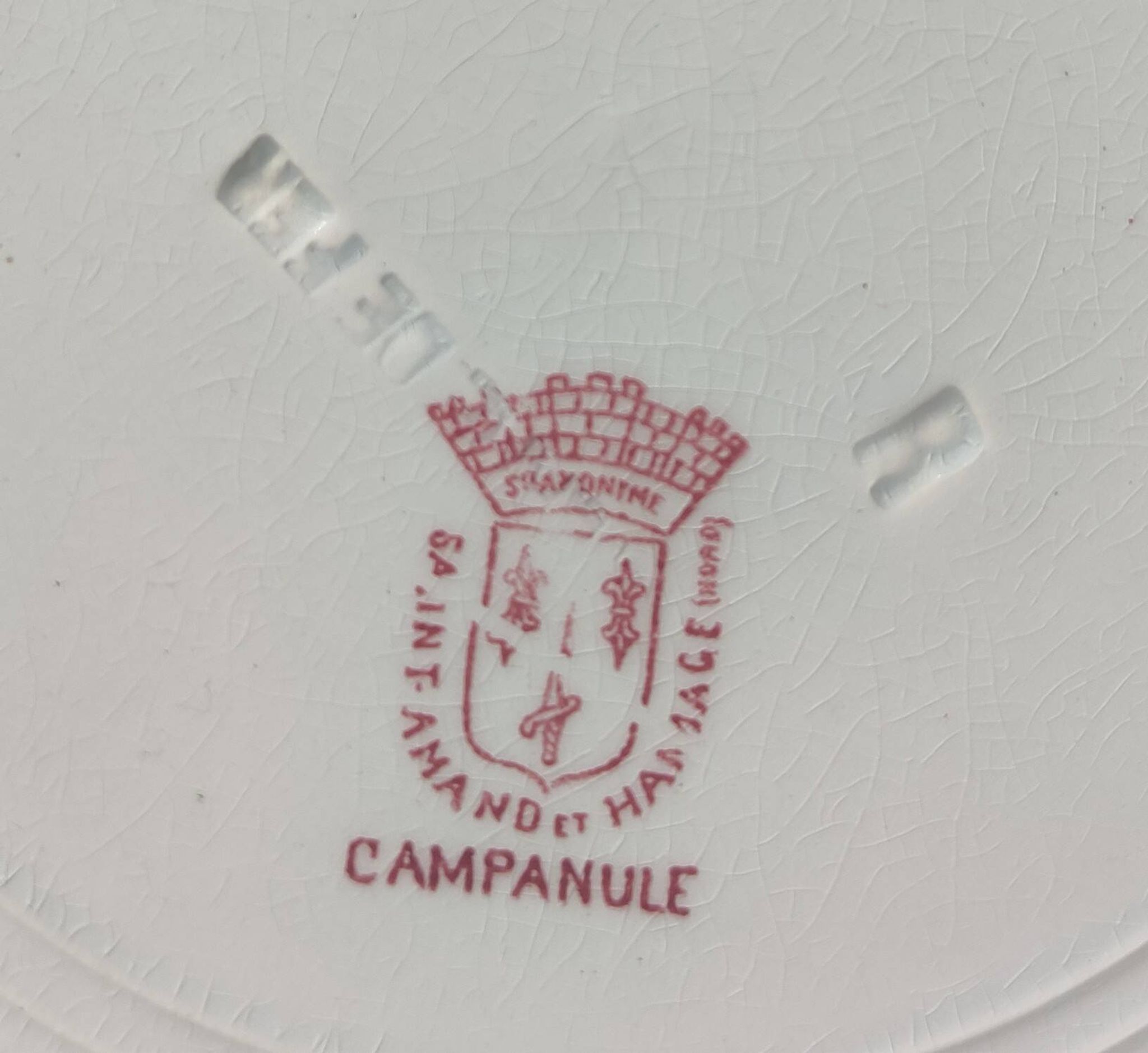 Duo d’assiettes creuses en Terre de Fer Saint-Amand & Hamage modèle Campanule
