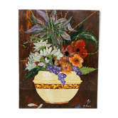Vintage bouquet painting