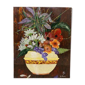 Vintage bouquet painting