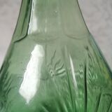 Chiseled glass decanter
