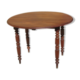 expandable table in solid mahogany