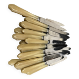 24 antique table knives – bone handle – cutler Montpellier