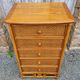 Semainier Maugrion for Roche Bobois, wood and rattan, 80s