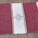 Tapis berbère marocain Fait main en coton bordeaux et gris