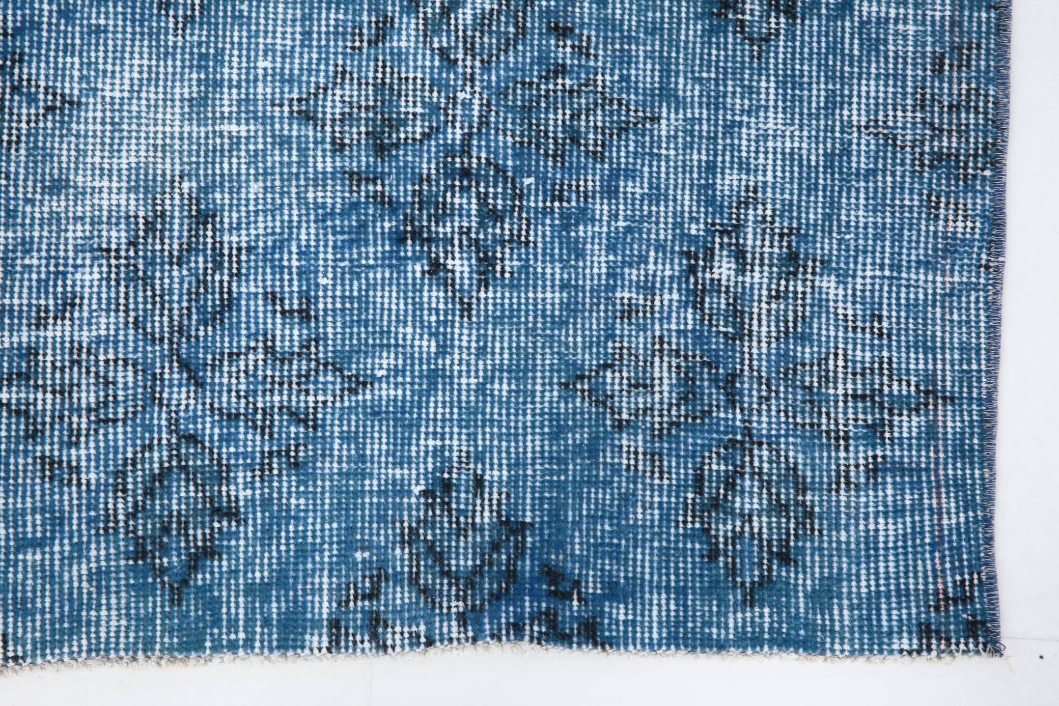 4x7 Shades Of Blue Classic Vintage Rug, 112x205Cn
