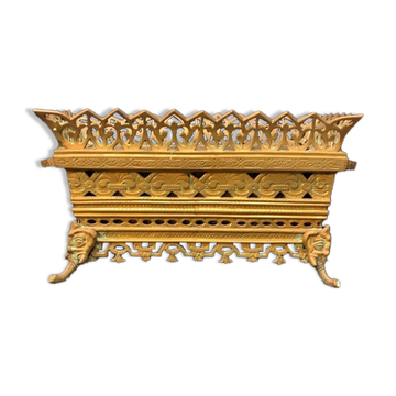 Flower pot. Solid bronze.