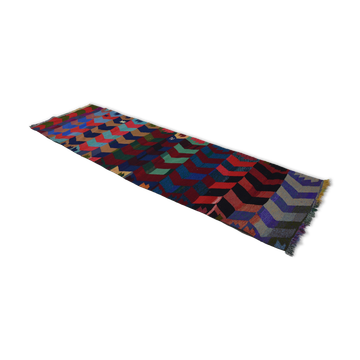 Tapis kilim artisanal anatolien 340 cm x 110 cm
